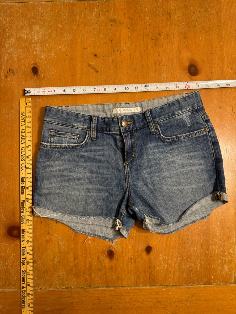 Joe's Jeans Medium Blue Denim Jeans with Yellow Stitching.